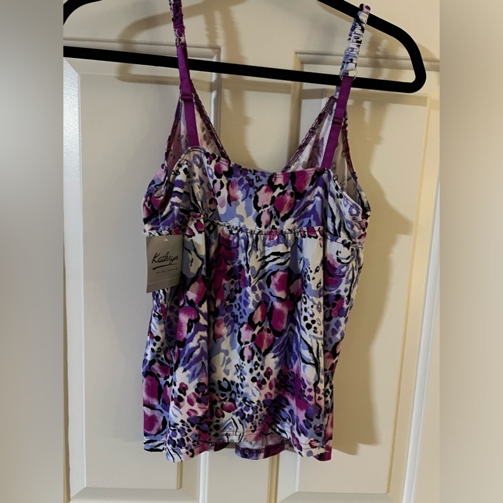 Kathryn Floral print sleeveless tank top, Medium - Picture 6 of 11